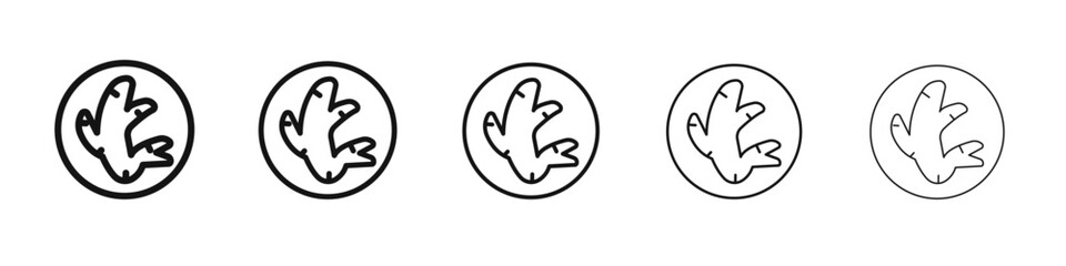 ginger icon black and white vector sign