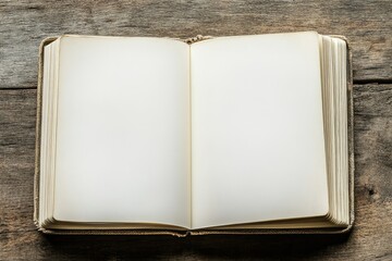 High Resolution of Empty Diary Viewed From the Top
