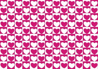 Digitally generated Valentines day pattern