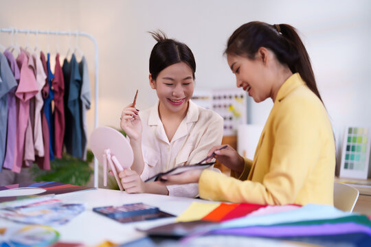 Personal Color Analysis Consultation with Asian Women  Choosing Makeup Tone & Fashion Style Matching Color Palette for Adult Outfit Design