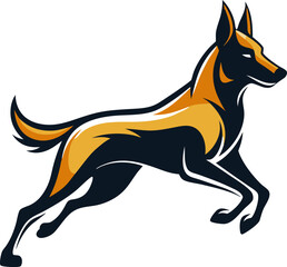 vector image of a dog