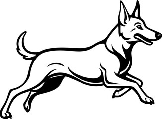 vector illustration of a dog