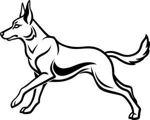 vector illustration of a dog