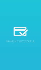 Payment successful screen
