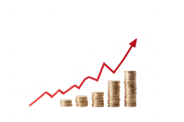 Money Growth Chart Illustration