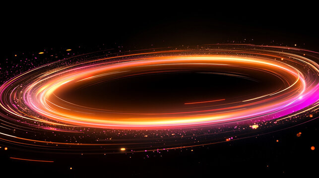 Vortex of Light Visualization. Abstract light vortex suitable for digital backgrounds, promotional content, and technology-themed web design.