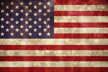 Usa flag in grunge effect