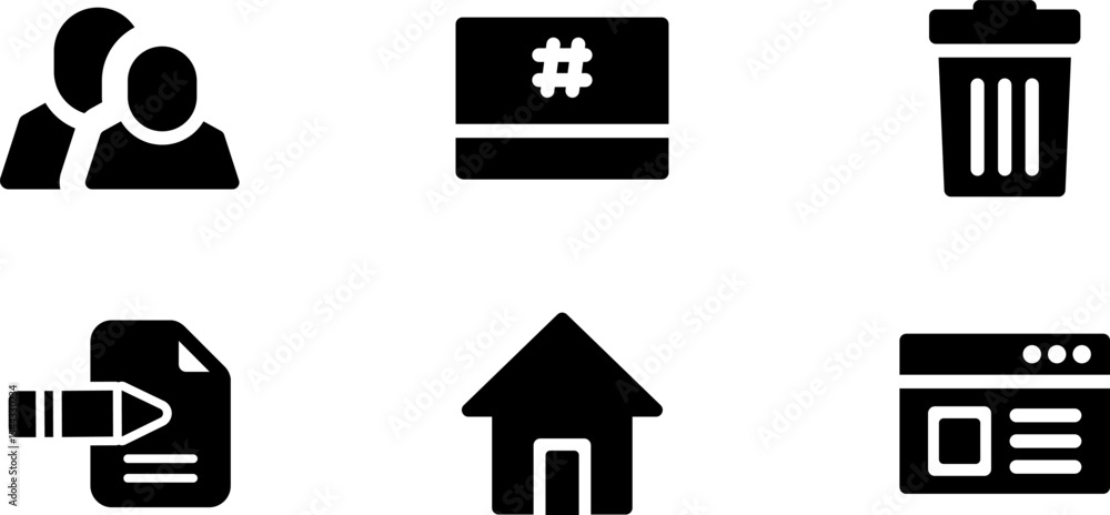 Poster Modern Rounded Filled Android App Icon Set
