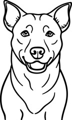 Obraz premium vector illustration of a dog