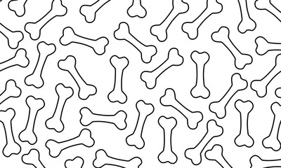 Bone seamless pattern for decoration. Vector bone patterns for textile backgrounds and designs, for commercial products or product packaging