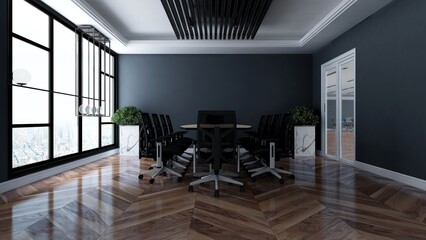 modern office meeting room for company logo mockup