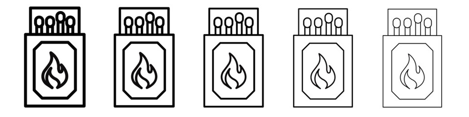 Matches icon black and white vector sign
