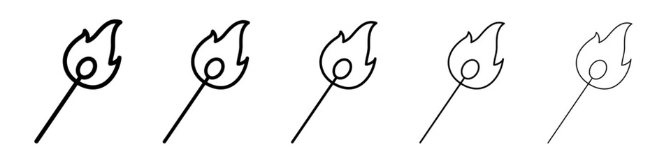 Matches icon black and white vector sign