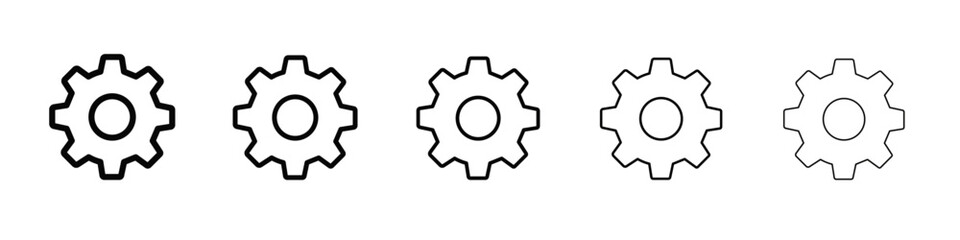 mechanic settings icon black and white vector sign