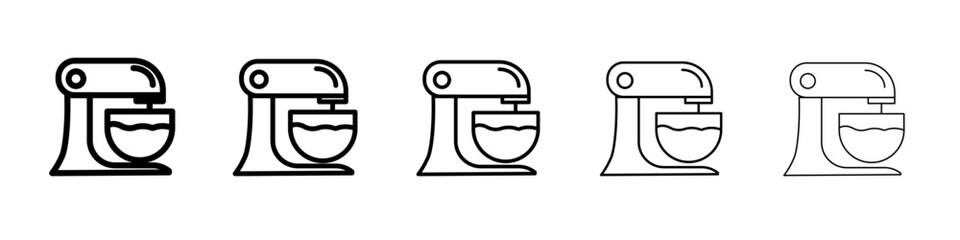 Mixer icon black and white vector sign