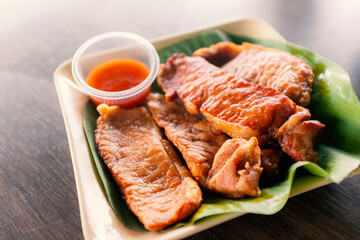 Fried sun-dried pork