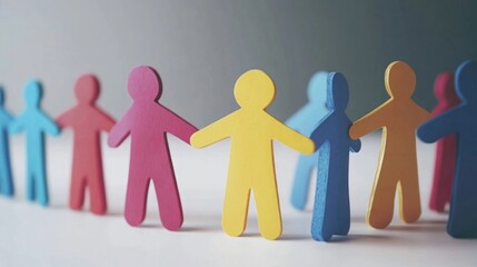 Colorful cutout people symbolizing workplace inclusivity and unity