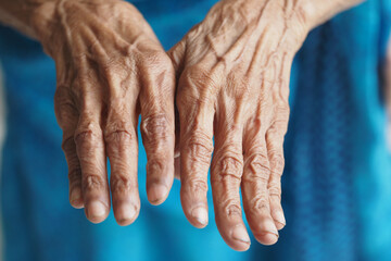 Fototapeta premium Hands showing the beauty of aging and resilience in life