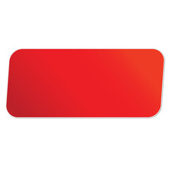 Red Rounded Rectangle Label