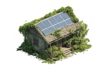 Rustic Solar Cabin in Jungle