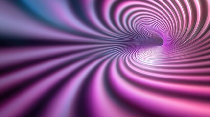 Obraz premium Abstract tunnel with vibrant swirling stripes