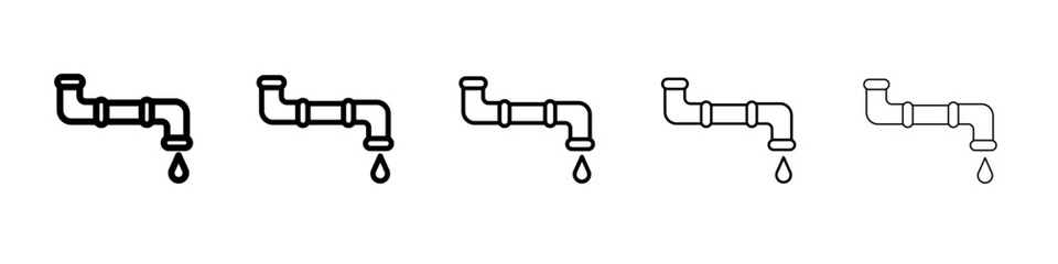 pipe icon black and white vector sign