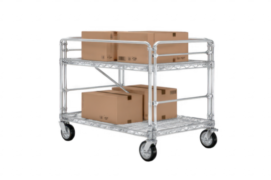 Metal Cart Carrying Boxes