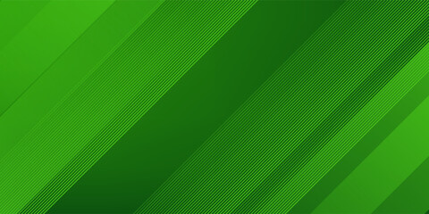 Fototapeta premium Abstract green sporty background template vector with shiny lines and lights. Green background with strong pattern design.Eps10 vector