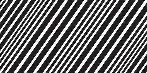 Obraz premium diagonal lines seamless pattern vector illustration,black and white colors diagonal striped background.