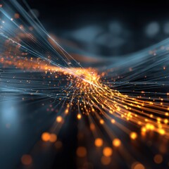 Technology concepts visualized through dynamic abstract designs and modern tech elements.