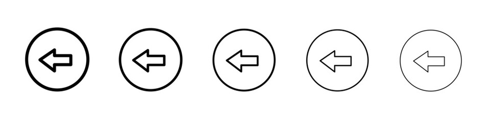 Previous icon black and white vector sign