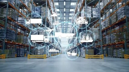 forklift operator in warehouse - Powered by Adobe