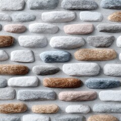 Textured Stone Wall Seamless Pattern in Muted Tones