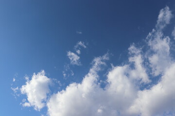 Clouds come in various shapes.