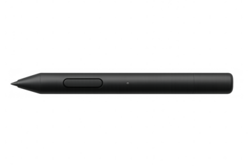 Black stylus pen isolated on transparent background: ready for graphic design