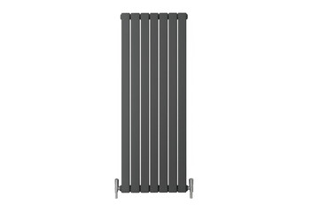 Modern design radiator providing warmth and comfort on transparent background