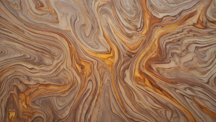 Swirling Brown and Gold Wood Grain Texture background