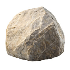Obraz premium Rough Granite Rock isolated on transparent background