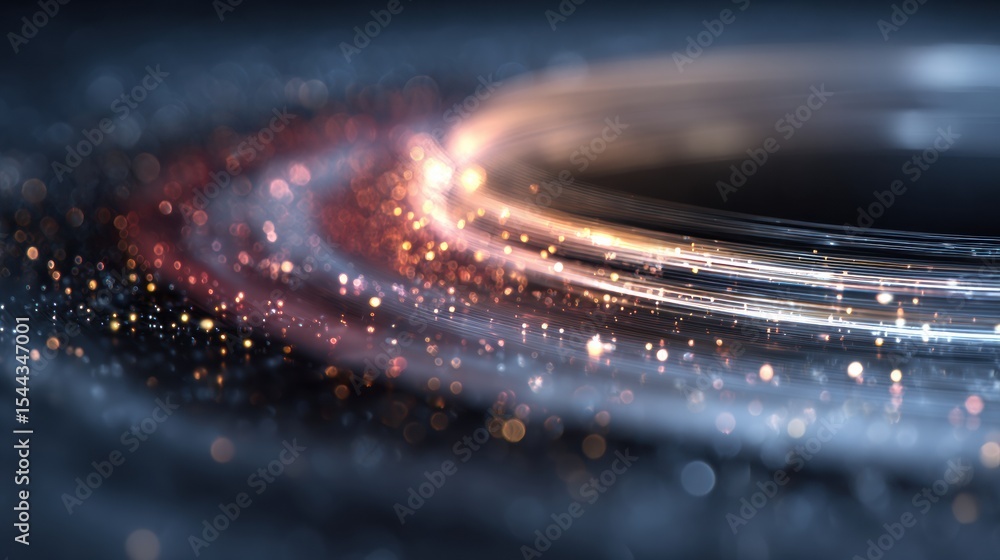 Poster Colorful Animated Spinning Tokens Create a Captivating Display With Motion Blur and Sparkles as They Move Across a Screen in a Dynamic Manner