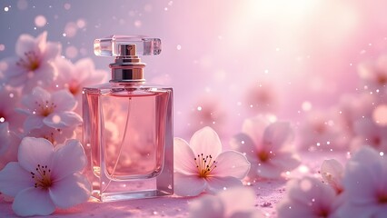 Feminine and gorgeous perfume bottle