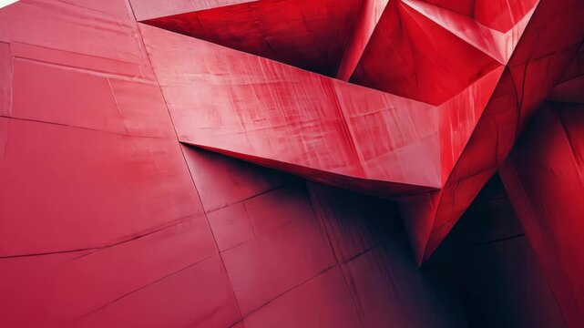 Red building with triangular roof