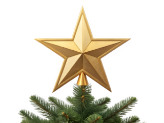 Christmas tree topper star isolated on a transparent background
By lovetnihouse
