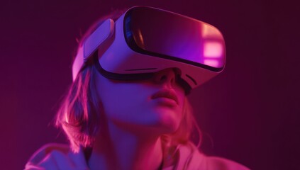 VR headset providing an engaging and immersive experience for users in virtual worlds.