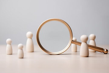 Human resources management technology concept. HR report software. Hiring job. People, Employees...