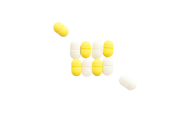 aspirin pill health care for sick arrangement flat lay style 
