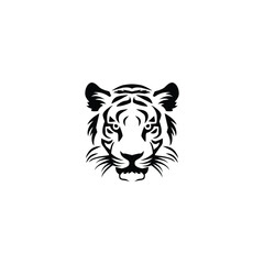 tiger face. tiger head vector design for icon,symbol or logo