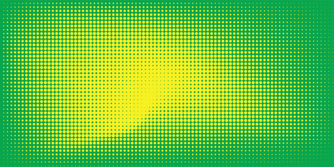 Dots halftone yellow green color pattern gradient texture background.