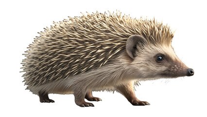 Fototapeta premium Exploring hedgehog wildlife photography tips and tricks for capturing the perfect hedgehog image outdoors isolated on transparent background