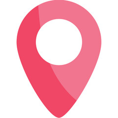 Modern Flat Style GPS Icon for Navigation Apps
