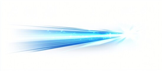 Obraz premium Abstract Blue Light Speed Lines Background Futuristic Technology Design with Glowing Rays and Bright Sparkle